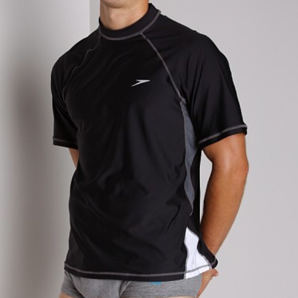 Speedo Encinitas Beach Loose Fit Rashguard Black